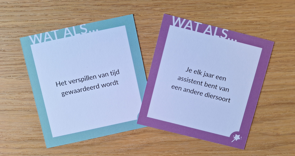 Voorbeeldkaarten van droom en fantasie