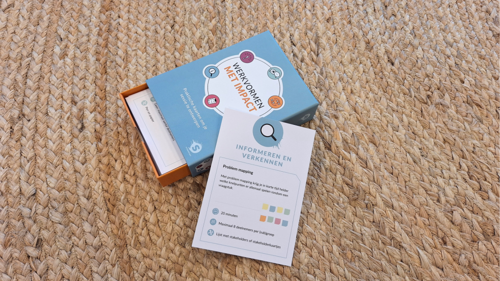 Foto van Werkvormen met Impact, met uitgelichte kaart problem mapping, onze favoriete werkvorm voor probleemverkenning
