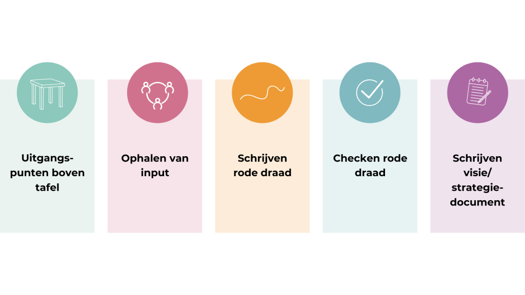 gedragen visie en strategie, opzet traject