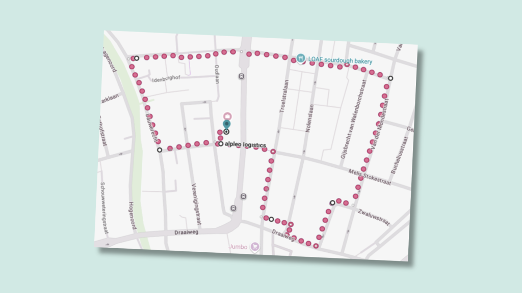 routekaart voor wandelend brainstormen