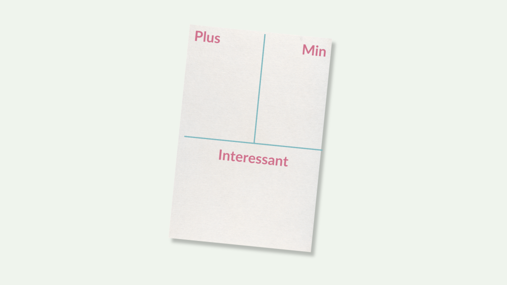 Plus min interessant